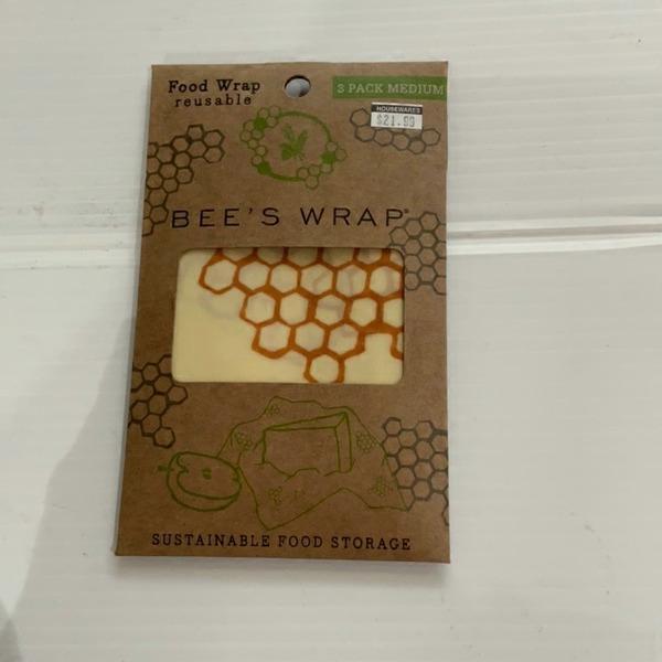 Bee's Wrap Reusable Food Wrap Medium 3 Pack