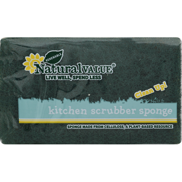 Natural Value Sponge, Kitchen Scrubber
