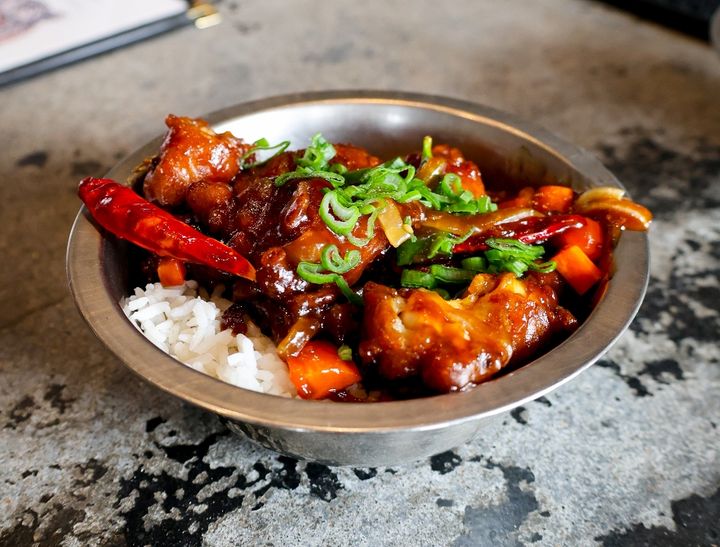 A container of General Tso's Chicken